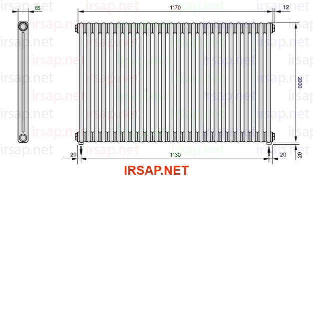Радиатор IRSAP Tesi 22000/26 T16 CL 01